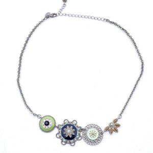 Lia Sophia Vintage style Silver Toned Necklace
